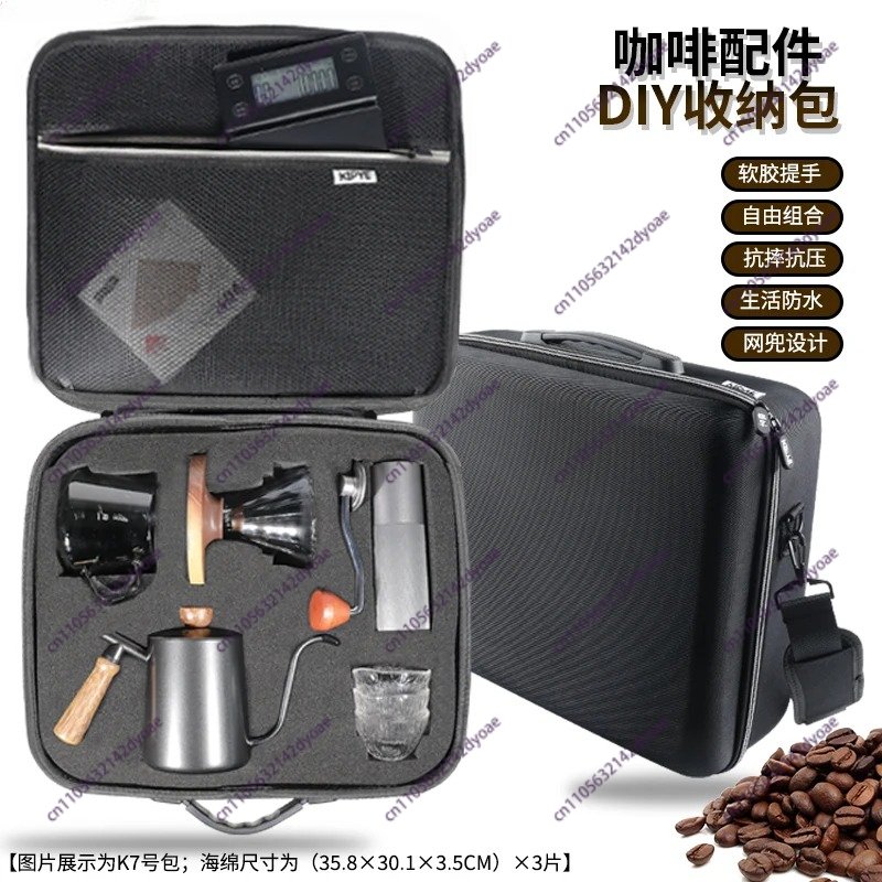 Coffee Equipment Travel Bag - El yapımı kahve seti gereçleri için