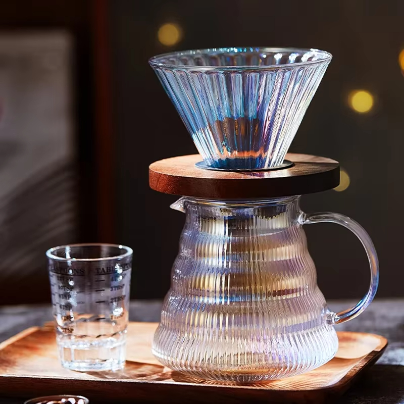 Coffee Equipment Pour Over - Renkli Kahve Üzerine Dökün Seti Damlatıcı