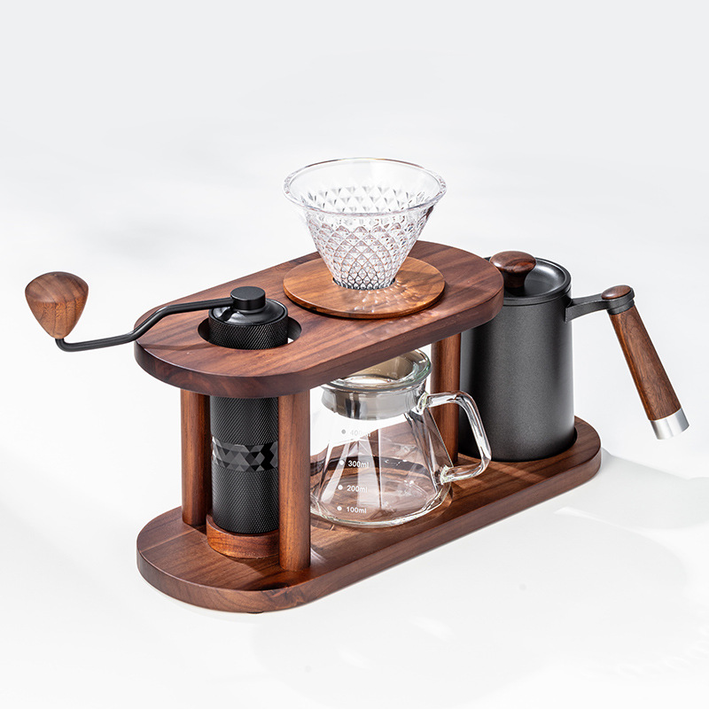 Coffee Equipment Kit - Cam Kahve Sunucusu, Demleme Kahve Seti,