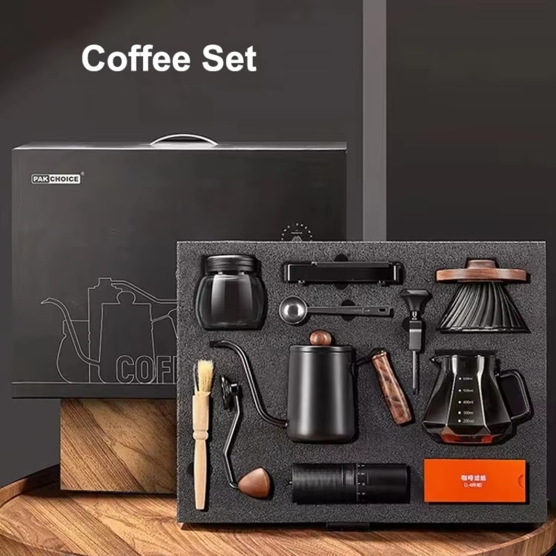 Coffee Equipment Kit - 10 Parça Seyahat Kahve Seti Manuel