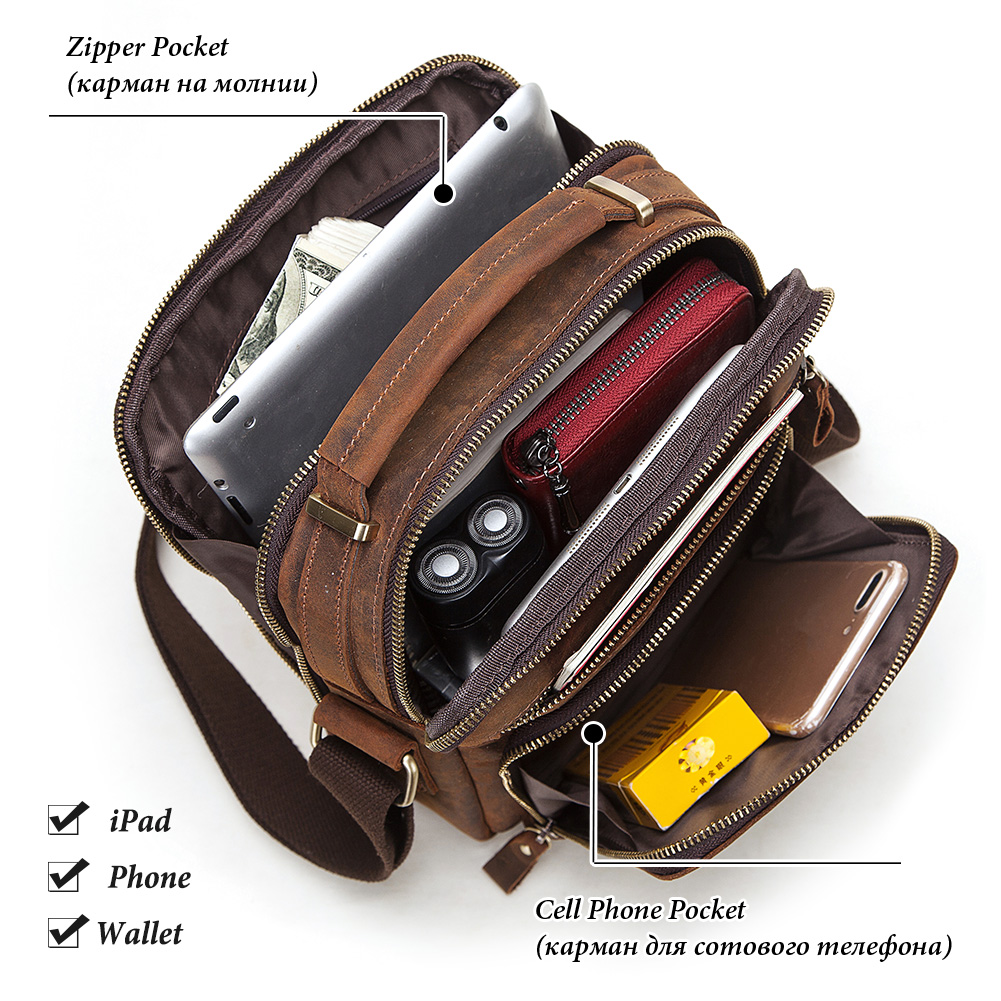 HUMERPAUL Hakiki Deri erkek om - Coffee Equipment Travel Bag incelemesi ve fiyatı